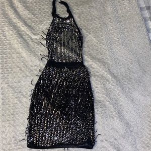 Black fashion nova dress small